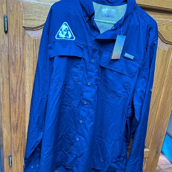 Men’s ocean + coast button down fish gear shirt xl - Picture 8 of 8
